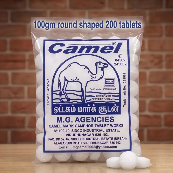 100gm round shaped 200 tablets